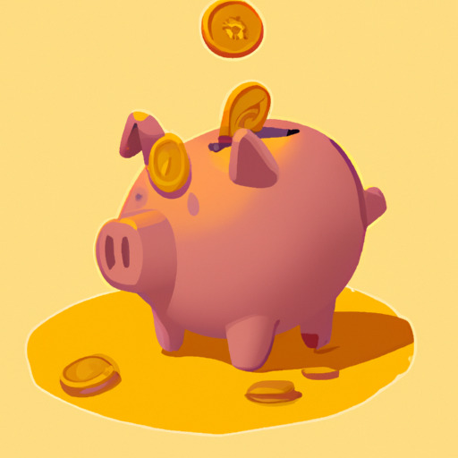 איור של קופת חזירים מלאה במטבעות המייצגים השקעות.